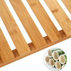 Shoe Rack - Bamboo Shoe Shelf - Också som ett växtställ eller badrumsställ - vitt