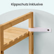 Badkamerrek - Bamboe - 6 Verstelbare Planken - 173 cm - Naturel