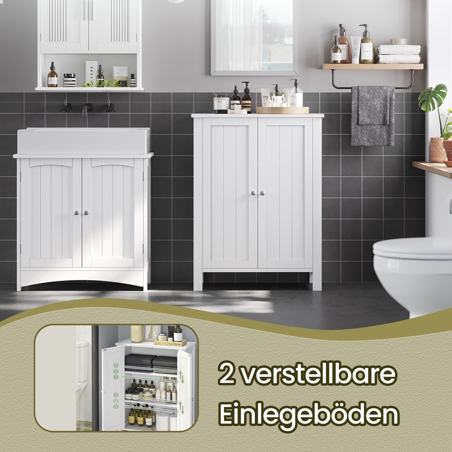 Badrumsmöbler, fristående badrumsskåp, förvaringsskåp