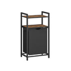 Tvättkorg med 2 hyllor 65 liter vintage brunsvart