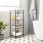 Badrumsställ - Standing Rack - Plant Rack - Badrumsskåp - Svart