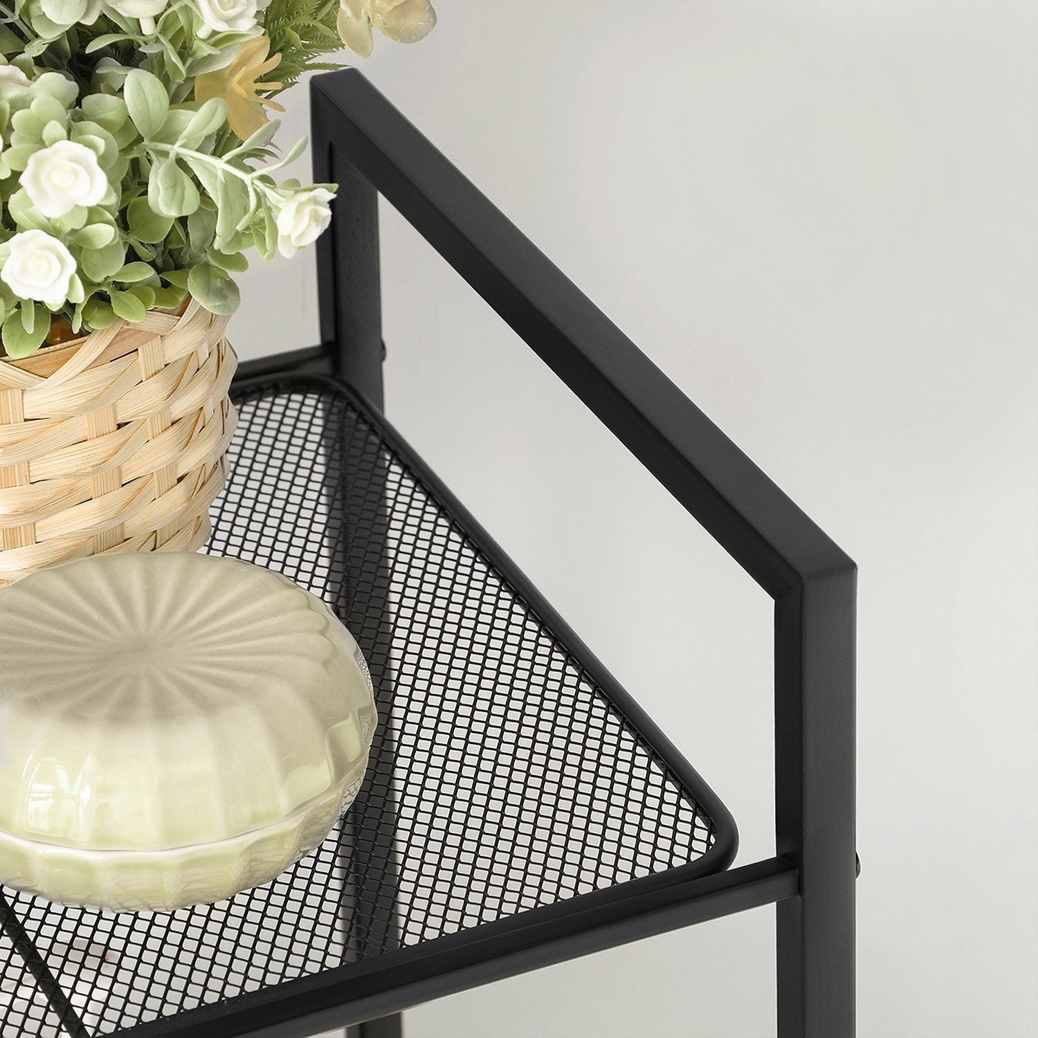 Badrumsställ - Standing Rack - Plant Rack - Badrumsskåp - Svart