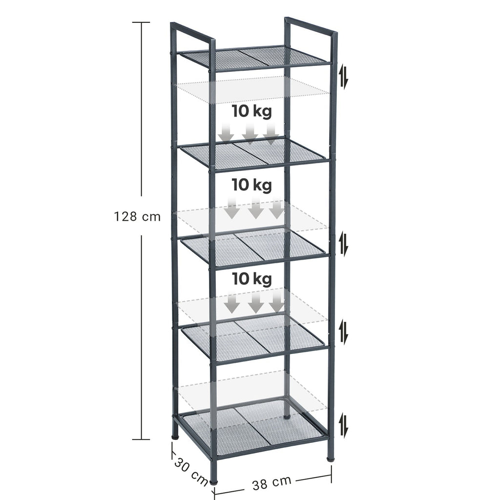 Badrumsskåp - Stående rack - förvaringsskåp - vardagsrumsmöbler - svart