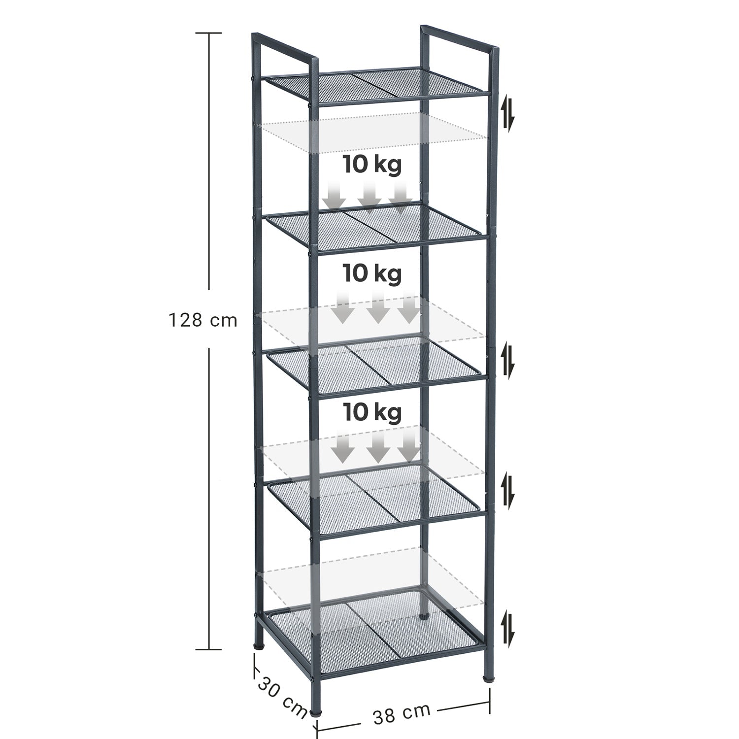 Badrumsskåp - Stående rack - förvaringsskåp - vardagsrumsmöbler - svart
