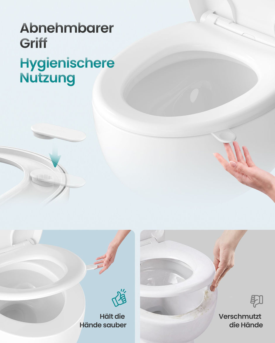Toiletbril met Kinderzitje – Ovaal – Soft-Close – Afneembaar – Wit