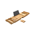 Bambu Bath Board - Justerbar - med kopphållare - Natural