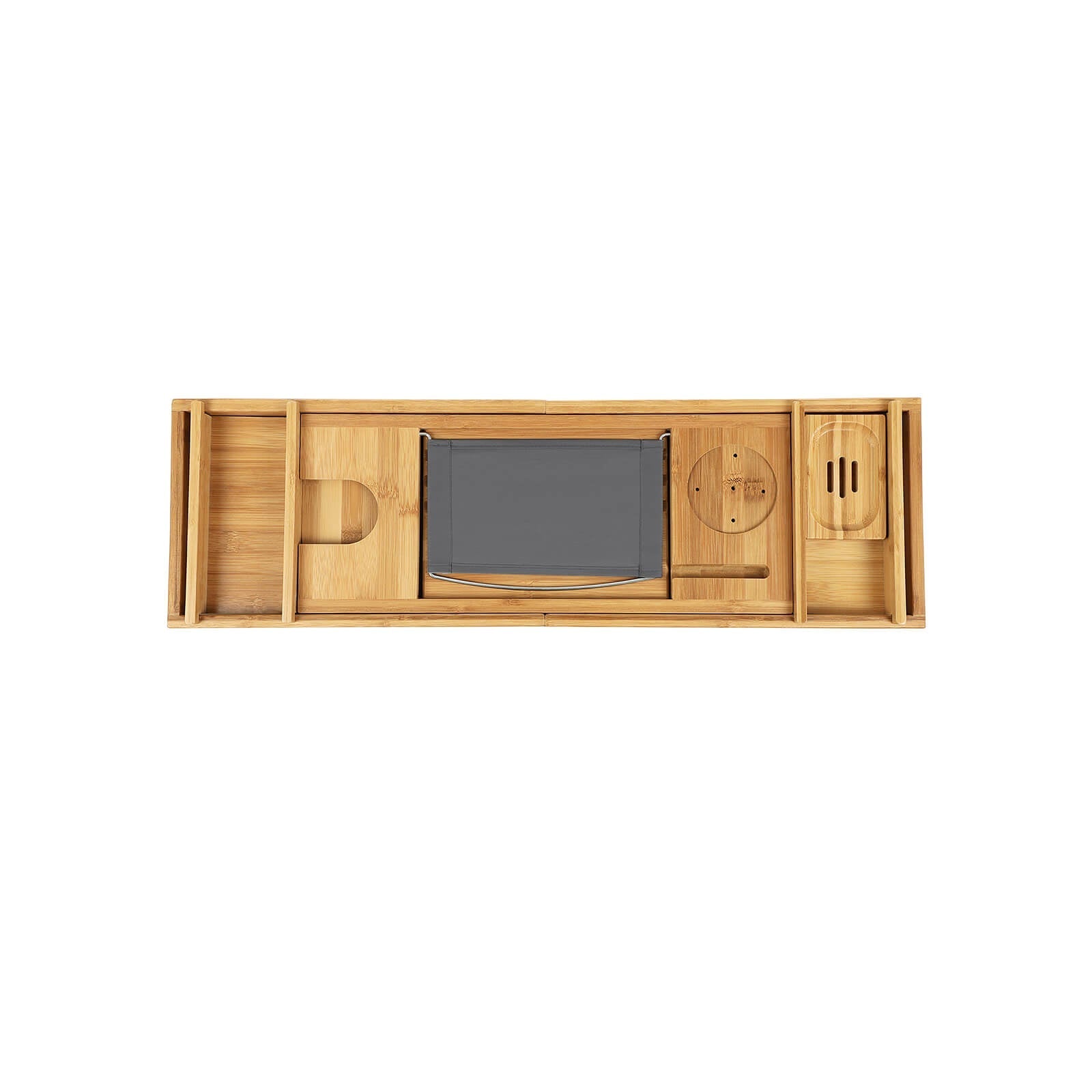 Bambu Bath Board - Justerbar - med kopphållare - Natural