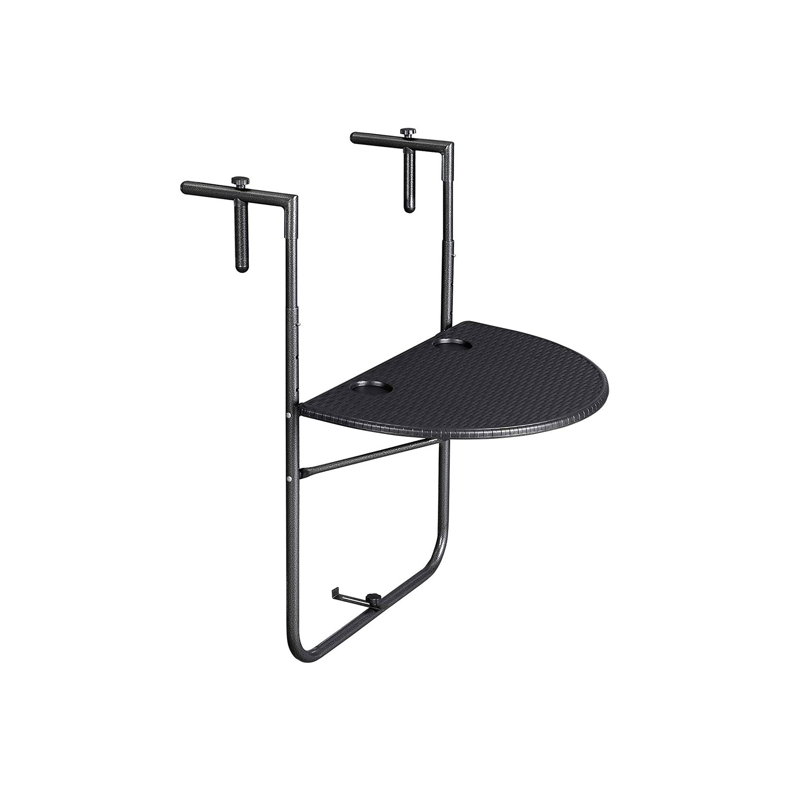 Balkong Hang Table - Polyrotan - Svart
