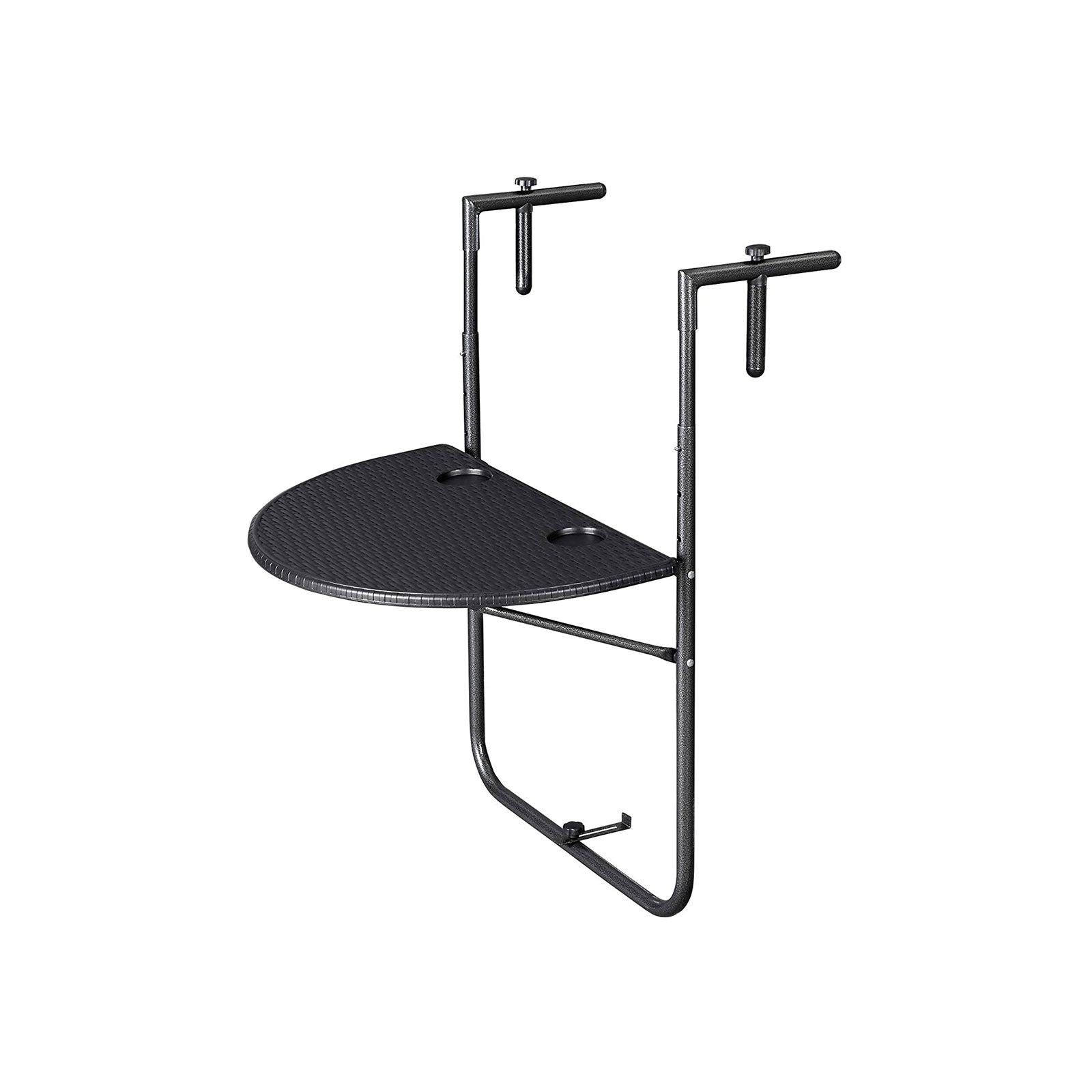 Balkong Hang Table - Polyrotan - Svart