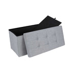 Soffa - 80 L - vikbar - 300 kg - 76 x 38 x 38 cm - ljusgrå