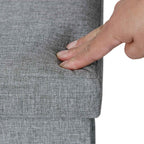 Soffa - 80 L - vikbar - 300 kg - 76 x 38 x 38 cm - ljusgrå
