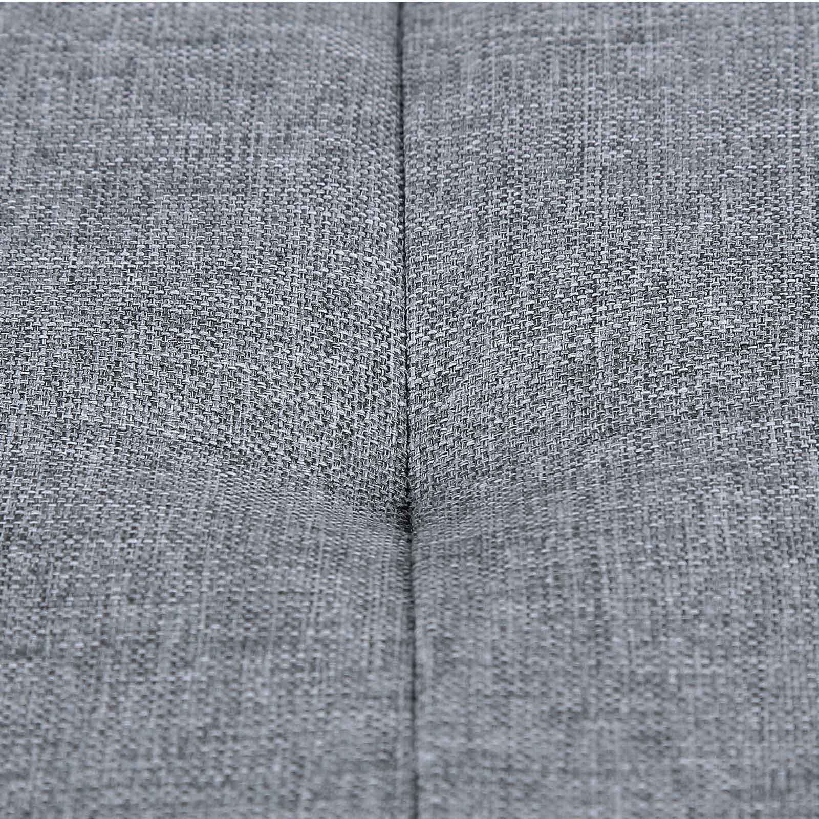 Soffa - 80 L - vikbar - 300 kg - 76 x 38 x 38 cm - ljusgrå