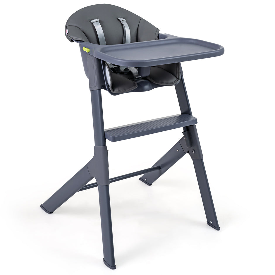 Barnmatstol – 3‑i‑1, barnstol med justerbar bricka och fotstöd, max – 15 kg