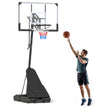 Basketkorg – med stativ, höjdjusterbar basketanläggning retur för bollen – 245-305 cm