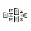 Fotoram set om 10 st – Trälook – Vit