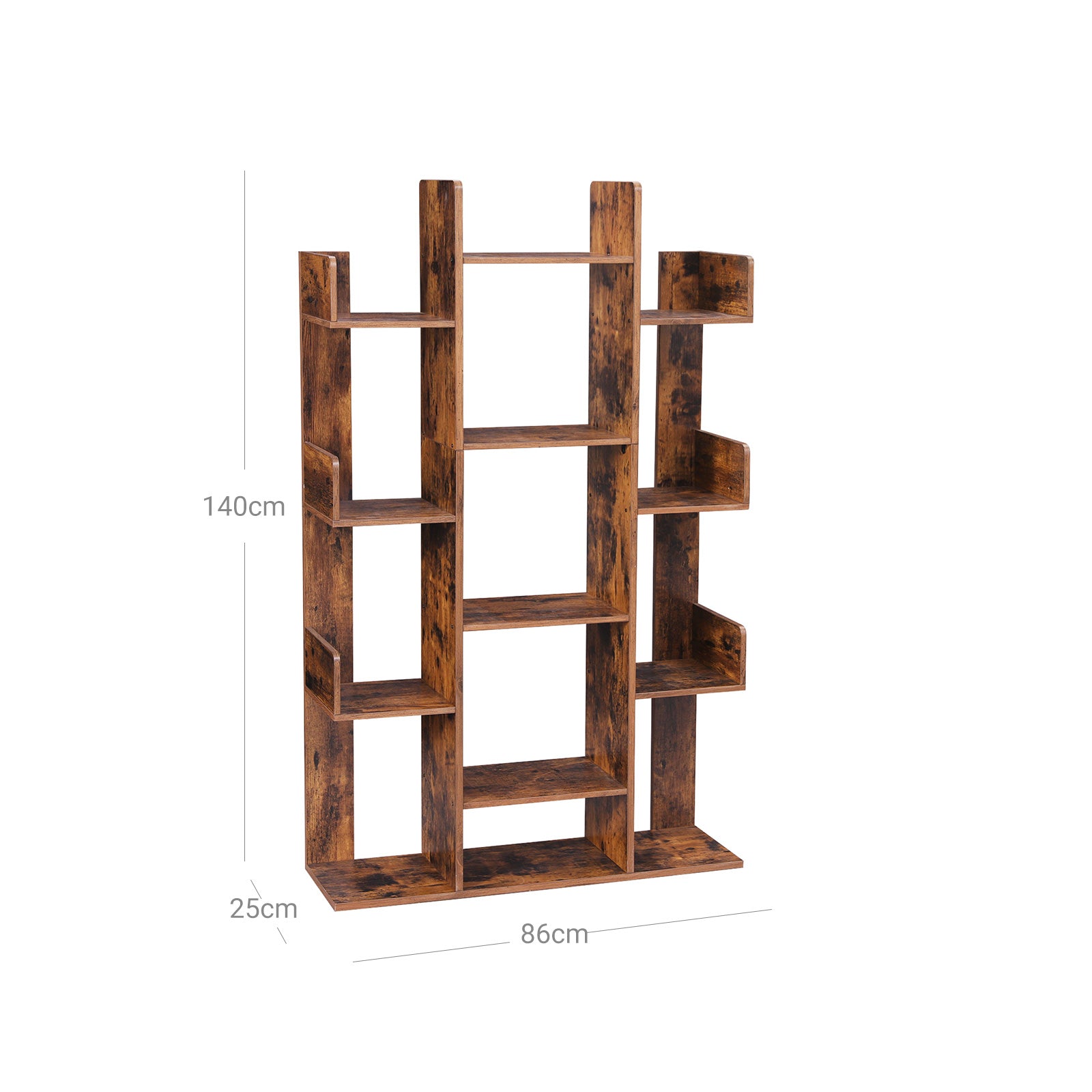 Bokhylla - Tree -formad bokhylla - Vintage Brown