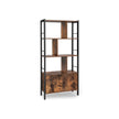 Bokhylla – Snygg design – Vintage brun/svart