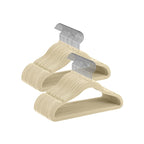 Barnkläderhängare - Velvet - Anti -Lip - Rosé Gold - Set of 50