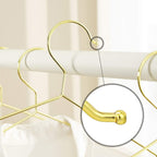 Klädhängare - Metallhängare - Chrome -Free - Rostfritt - Guld - 20 stycken