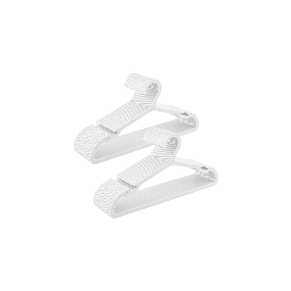 Klädhängare plastuppsättning av 50 41,7 cm bred bläck -svart