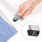 Byxor hängare - uppsättning av 8 - med klipp - vita