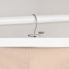 Byxor hängare - uppsättning av 8 - med klipp - vita