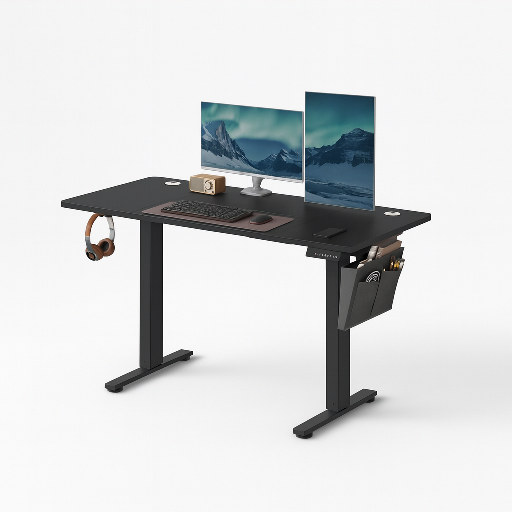 Elektriskt skrivbord - Höjdjusterbar - Flera positioner