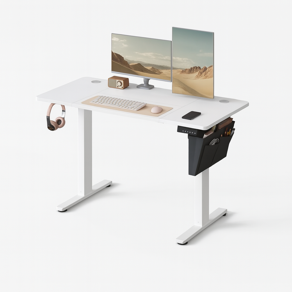 Elektriskt skrivbord - Höjdjusterbar - Flera positioner