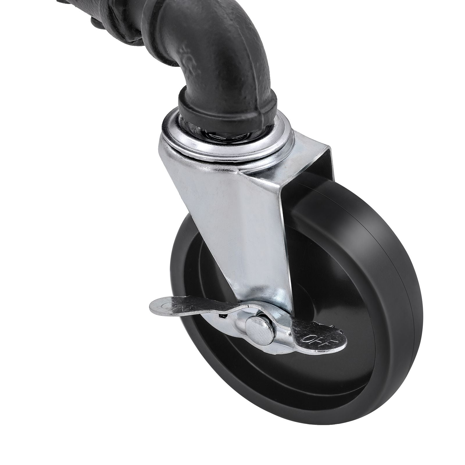 Klädställ - tungmetallstandard på hjul - upp till 110 kg lastkapacitet - svart