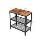 Sidobord - smal modell - med 2 scheman - industriell design