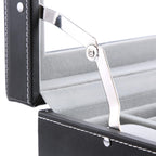 Watchbox - 20 klockor - glaslock - svart
