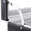 Watchbox - 20 klockor - glaslock - svart