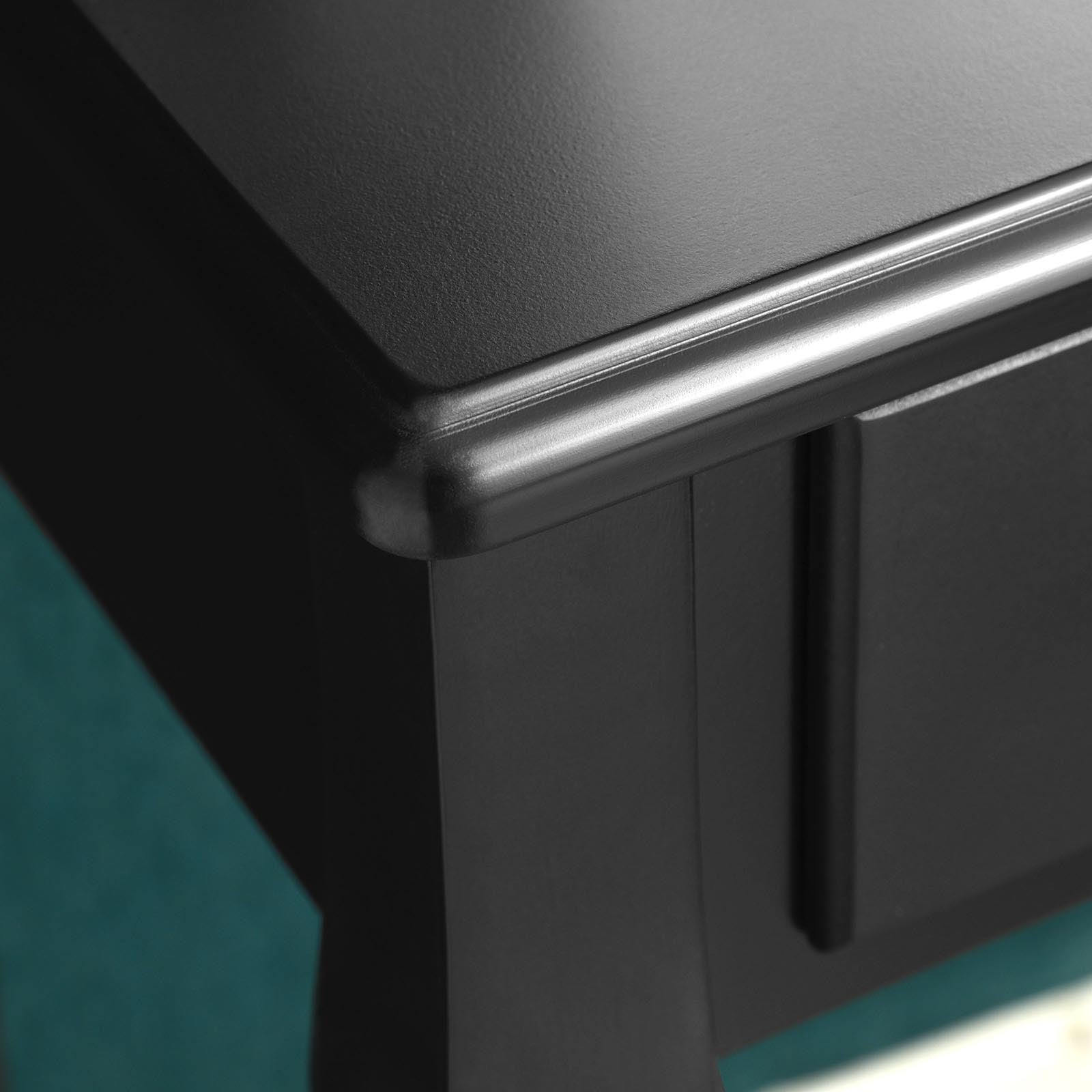 Toalettbord - Make -Up Table With Mirror and Drawers - Cosmetics Table - Black