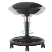 Arbetspall – Ergonomisk och vridbar – Svart