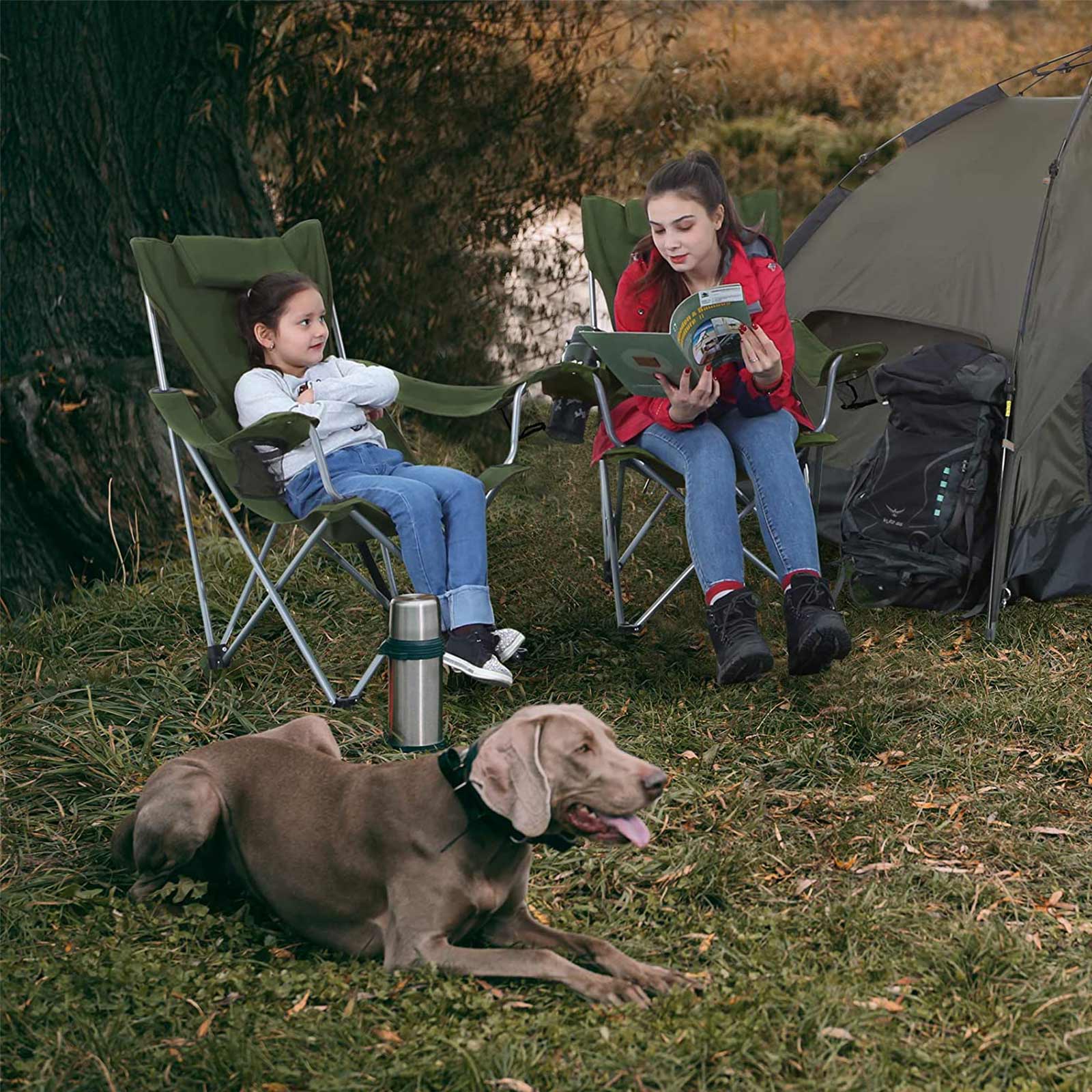 Campingstol - Grönt
