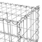 Schanskorf - Gabion SteenKorf - Wire High - 5 x 10 cm Maas - Silver