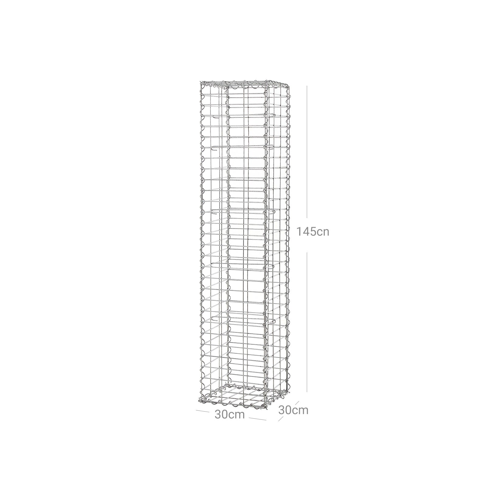 Schanskorf - Gabion SteenKorf - Wire High - 5 x 10 cm Maas - Silver