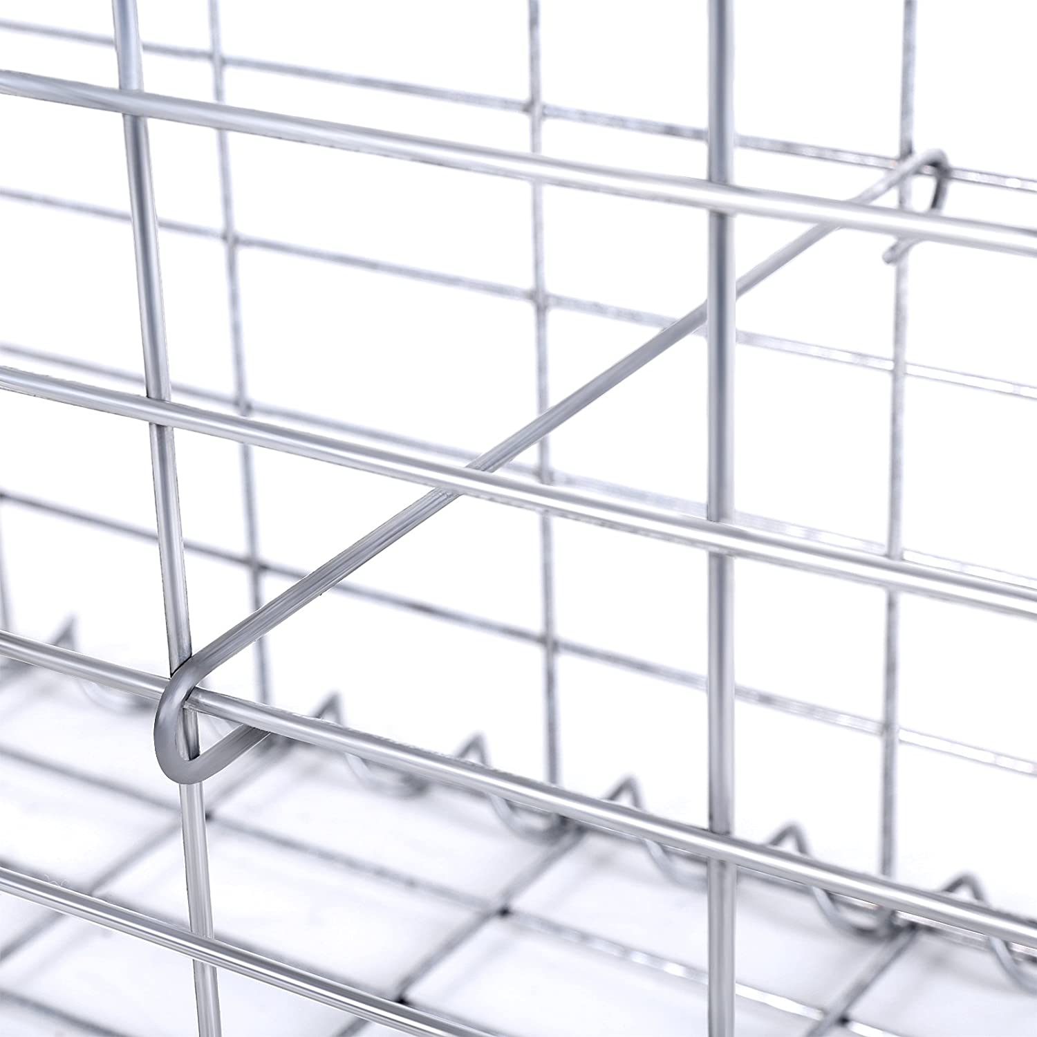 Schanskorf - Gabion gjord av metallnät - 100 x 95 x 30 cm - silver