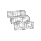 Trådkorg - Uppsättning av 3 - 5 x 10 cm MAAS bredd - Silver