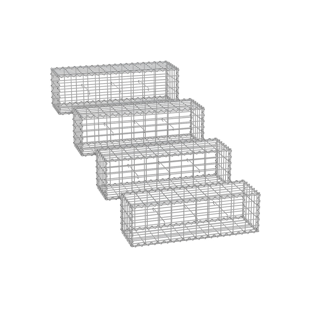 Schans korgar - Uppsättning av 4 - 5 x 10 cm Maaswoodte - Silver