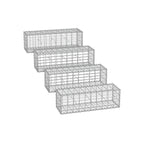 Schans korgar - Uppsättning av 4 - 5 x 10 cm Maaswoodte - Silver