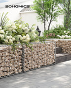 Schans korgar - uppsättning av 4 - 100 × 30 × 30 cm - silver