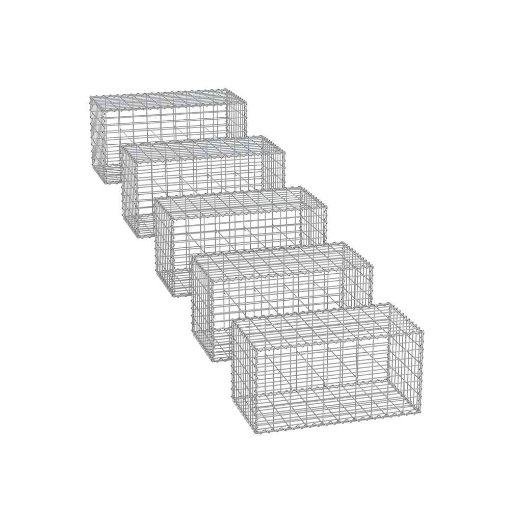 Trådkorgar - 5 x 10 cm MAAS bredd - Uppsättning av 5