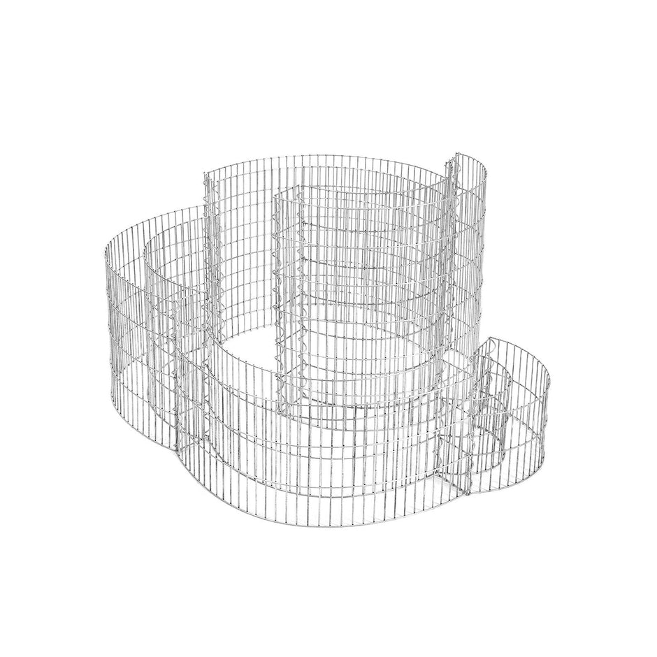 Gabion – Rostskyddande metallstenkorg – Silver