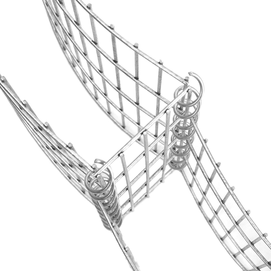 Gabion – Rostskyddande metallstenkorg – Silver