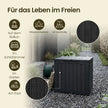 Kussenbox voor Buiten – 113 L – Waterdicht – Kunststof – Zwart