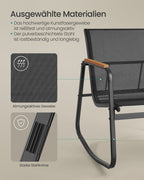 Garden Set-2 gungstolar + bordsvart-3-stycke