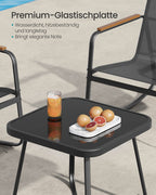 Garden Set-2 gungstolar + bordsvart-3-stycke
