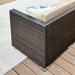 Loungeset – Bekvämt trädgårdsmöbelset – Brun-taupe
