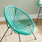 Lounge Set - Balkony Furniture - Garden Furniture Set - Set of 3 - Blue
